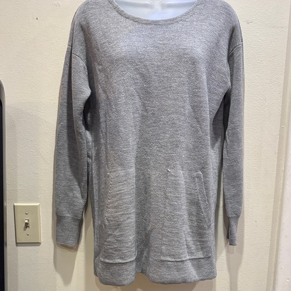 J. Crew Heather Gray Knit Top
